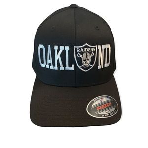 Raiders caps Oakland Raiders hats Raiders embroidered logo Flex Fit all new caps
